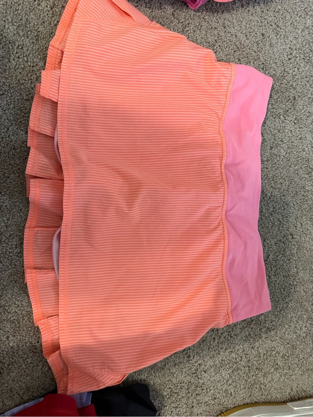Pink/Orange Striped Lulu Skort